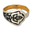 Серебряное кольцо Грёзы с позолотой 10020141А06